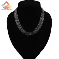 fashion black charm necklace 20 water chain trendy choker necklace for women