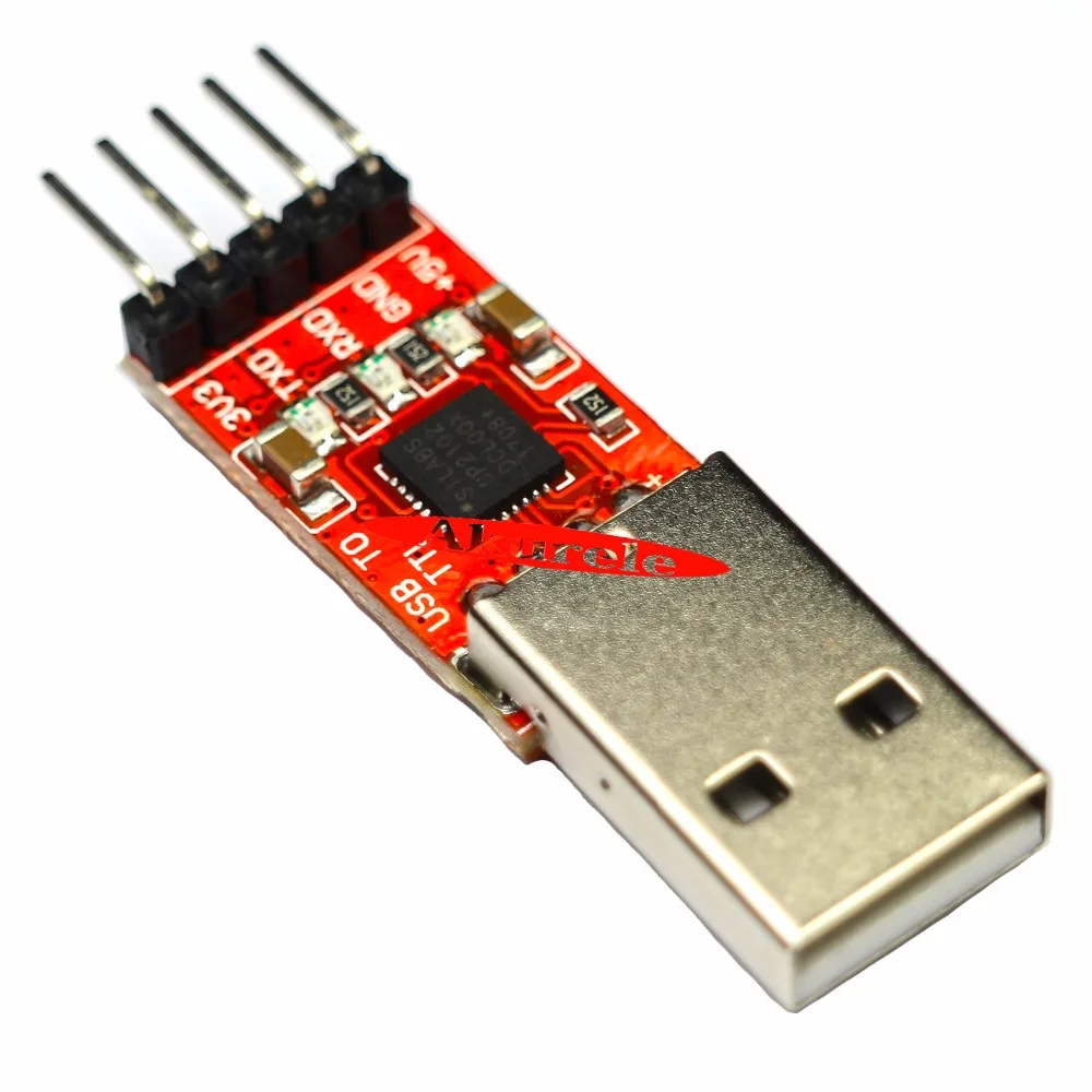 50 шт. CP2102 USB 2 0 к UART TTL 5 контактный модуль разъема последовательный