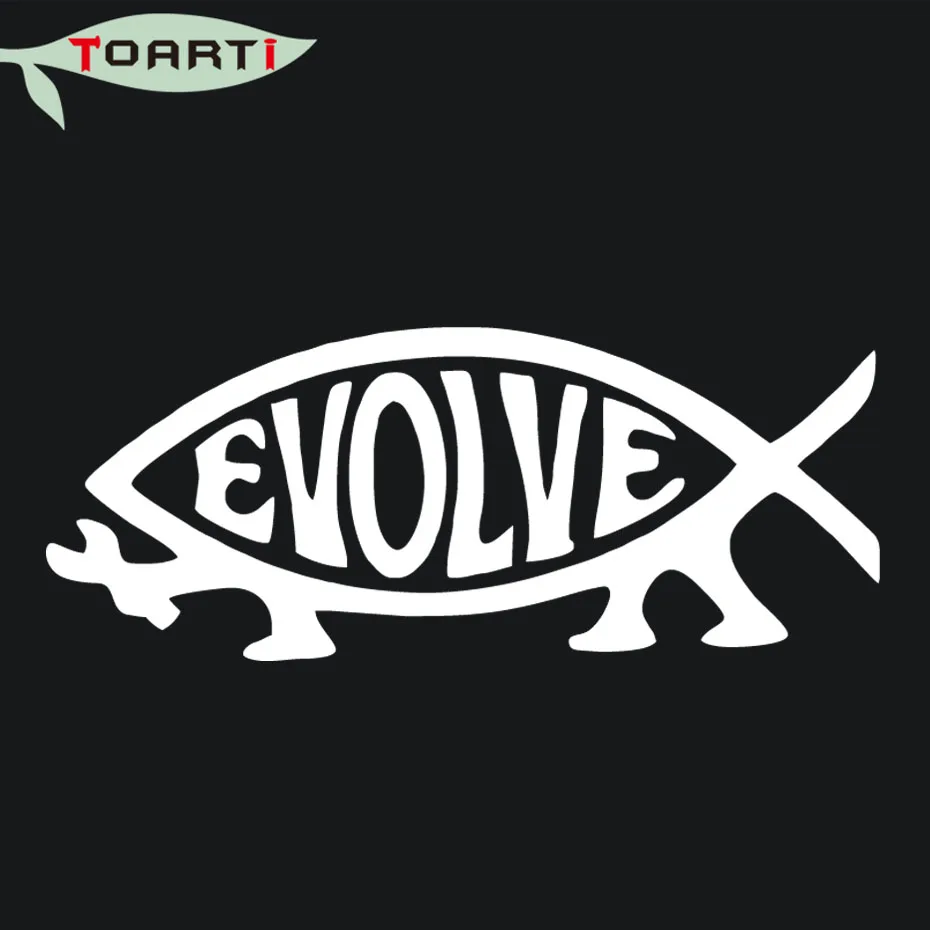 Evolve Fish Jesus наклейки для автомобиля Съемные Виниловые Наклейки Декор окна