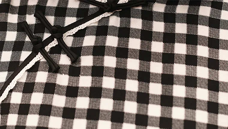 Летнее Хлопковое платье в полоску с винтажным рисунком русалки qipao для девочек