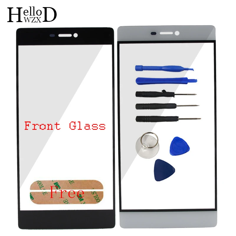 

10PCS HighGlass FrontGlass For Huawei P8 Front Outer Glass Lens (No Digitizer) Panel Repair Parts Tools Adhesive