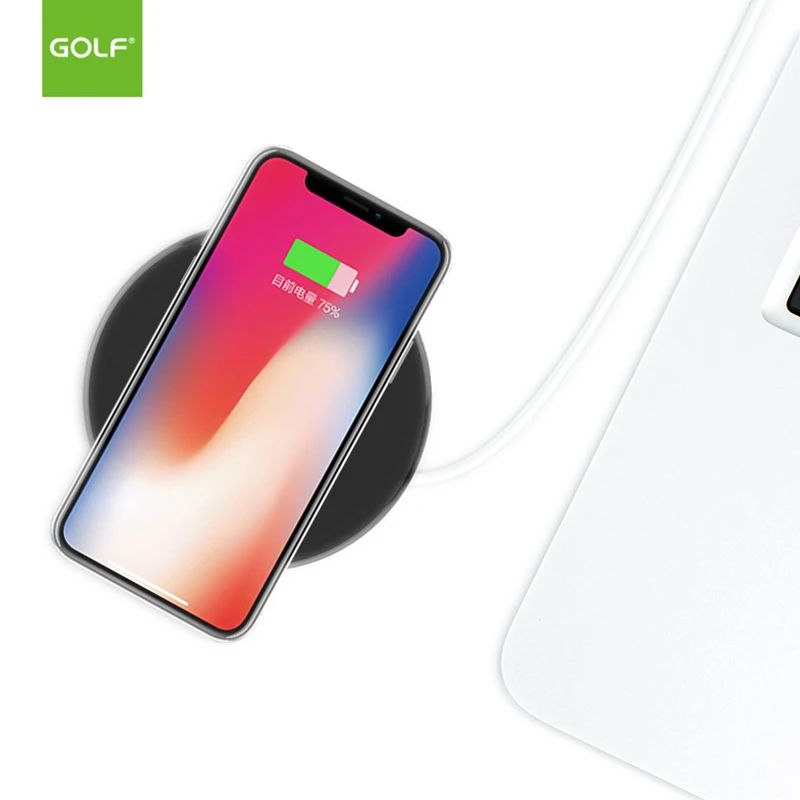 GOLF QI Беспроводное зарядное устройство для iPhone X XS XR 8 Plus samsung S10 S9 S8 S7 S6 Edge Note9 Nexus 6 5 4