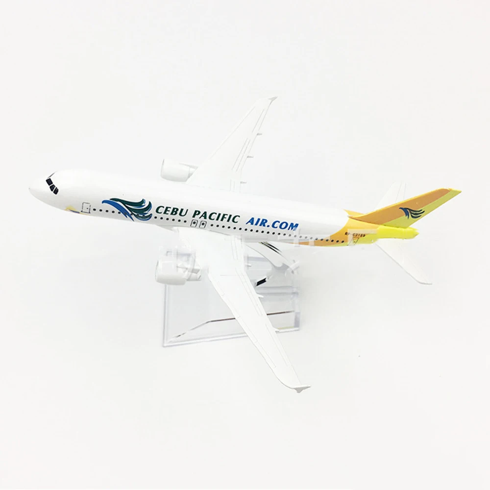 Фото Модель самолета Airbus A320, Себу, Тихоокеанский, филиппинский, 16 см, из сплава, 1/400 масштаб, игрушки для детей, подарок для коллекции №5