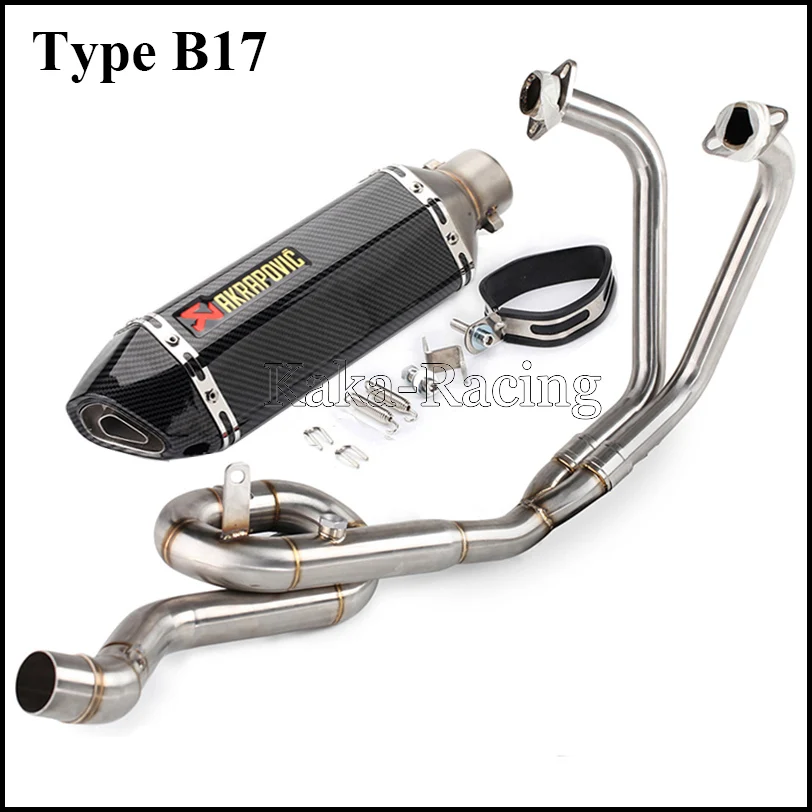 MT03 Akrapovic глушитель выхлопной трубы мотоцикла полная система скольжения на переднюю ссылку трубы для Yamaha YZF R3 R25
