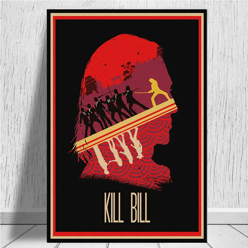 Kill Bill Vol.1 классический Квентин фильм крафт-бумага постер для бара/Кафе Ретро плакат декоративной живописи