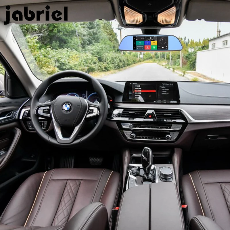 Jabriel 7 дюймовый автомобильный видеорегистратор 3G с двойной камерой заднего вида