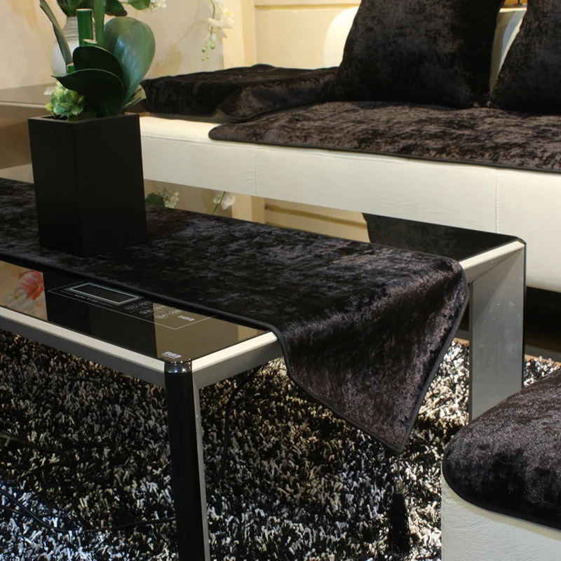 Европейский кожаный диван подушки Полотенца покровное ткань простой