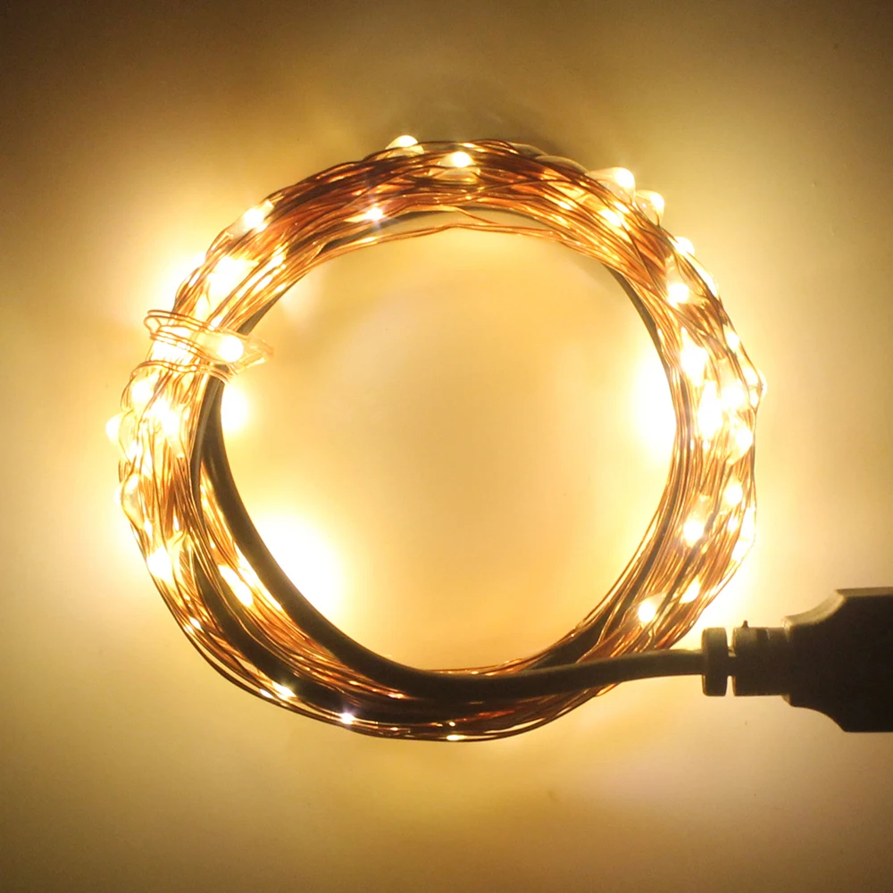 Сказосветильник гирлянда s-лампы товары вечерние украшение для дома USB медный