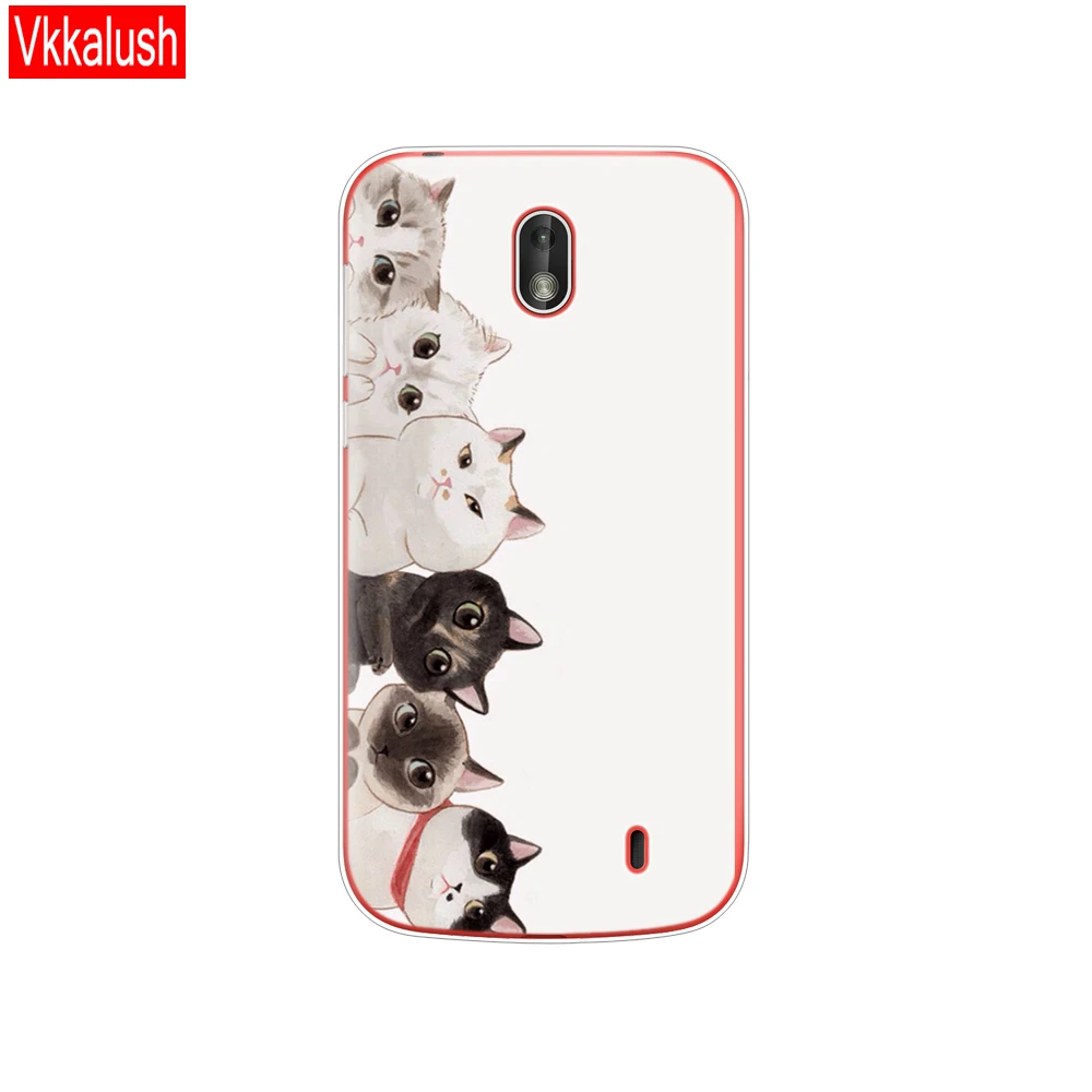 80235 Чехол для телефона для Nokia 1 Plus, чехол, милый мультяшный силиконовый мягкий чехол на заднюю панель, Nokia 1 для Nokia1 Plus, чехол с кошкой, бампер, coque capa - Color: 80235