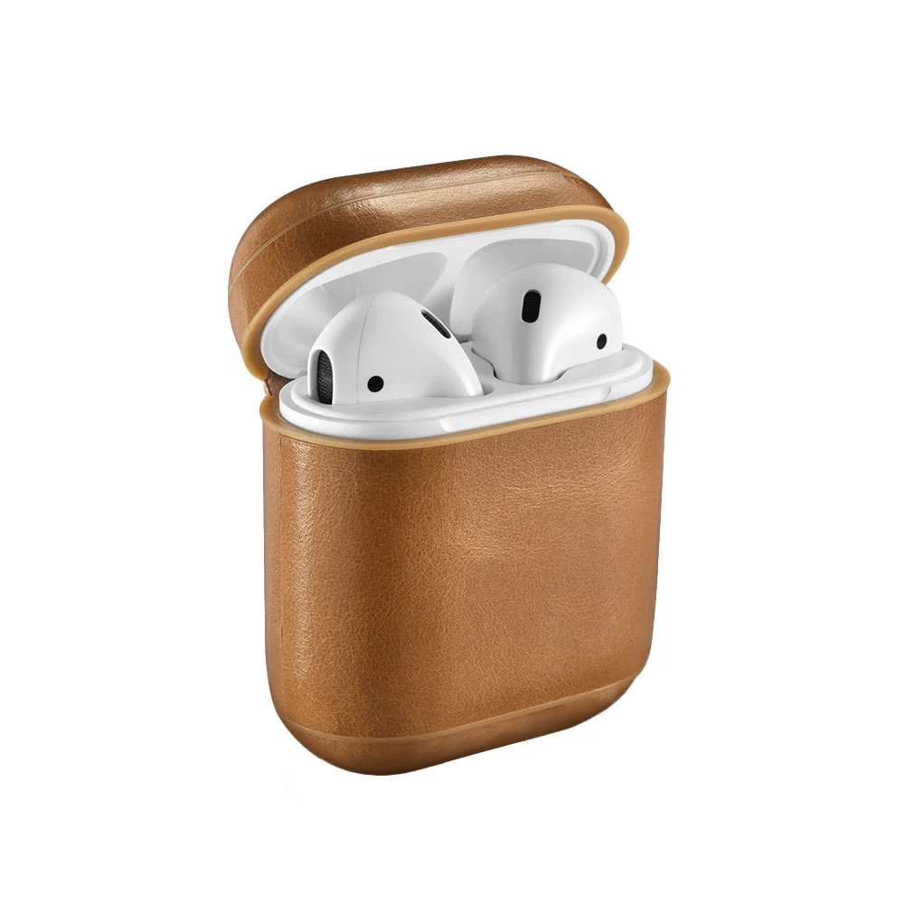 Чехол для наушников для Apple airpods ремешок кожаный с кнопками чехол для наушников Аксессуары для наушников Защитный беспроводной чехол