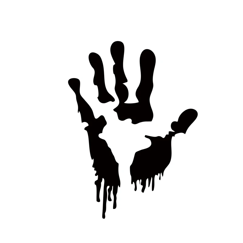 2x Zombie Hand Print Sticker Walking Car Styling Dead Halloween Funny Door Vinyl Decal Jdm | Автомобили и мотоциклы