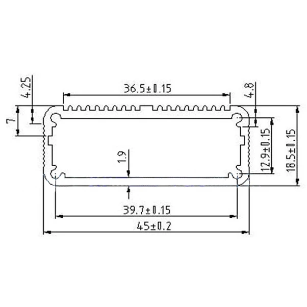 Алюминиевый корпус для проекта PCB инструментальный усилитель коробка 18 5x45x45 мм DIY