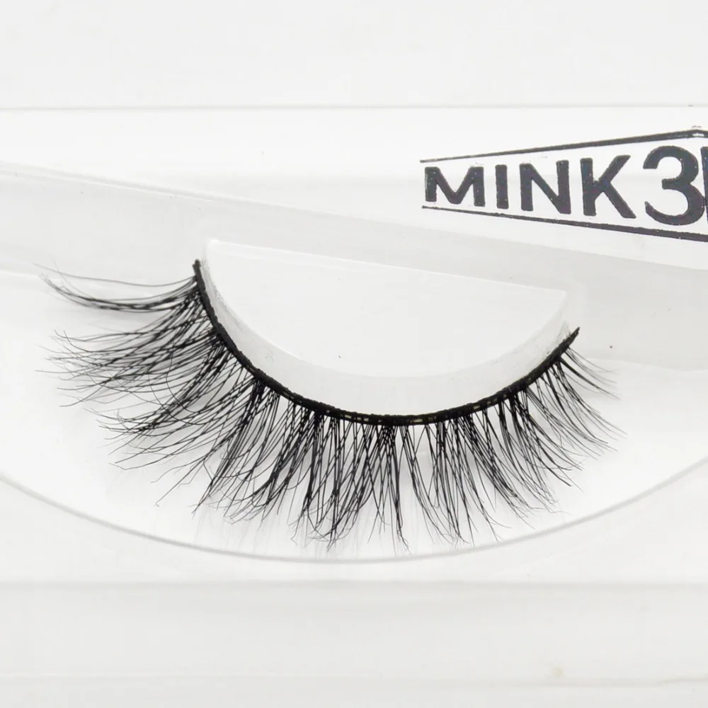 

Visofree 3D Mink Eyelash Real Mink Handmade Crossing Lashes Individual Strip Thick Lash Fake Eyelashes A04