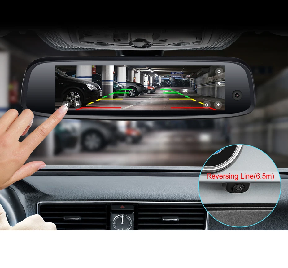 Junsun K757 3 камера 2+ 32 ГБ Автомобильный dvr регистраторы 4 г ADAS FHD 1080 P gps Navi DashCam Android Специальный кронштейн регистрирующее устройство на зеркале заднего вида