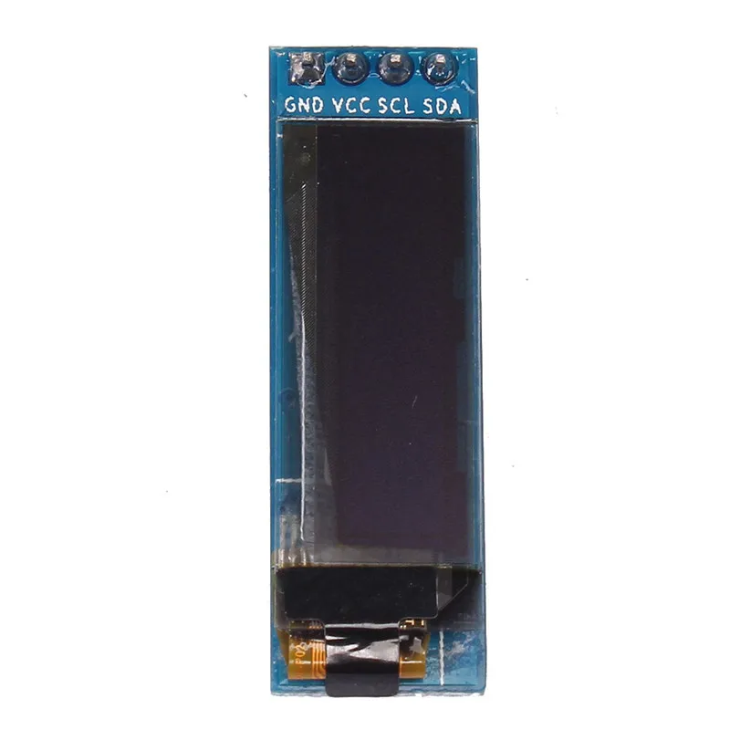 Модуль ЖК дисплея OLED для Arduino SSD1306 I2C 0 91 дюйма 128x32 последовательный Синий экран IIC