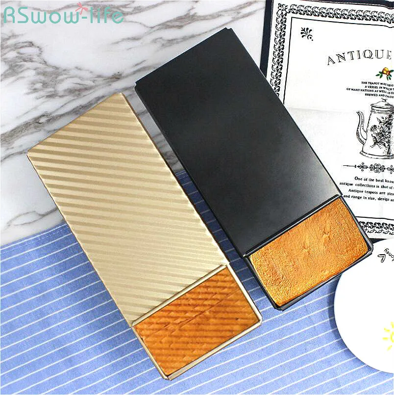 Инструмент для выпечки прямоугольной золотой форма хлеба духовка домашний торт