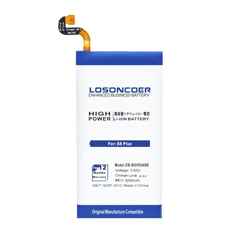 LOSONCOER 4200 мА/ч, EB-BG955ABE EB-BG955ABA Батарея для Samsung Galaxy S8 плюс Батарея G9550 S8Plus SM-G9 SM-G955 G955