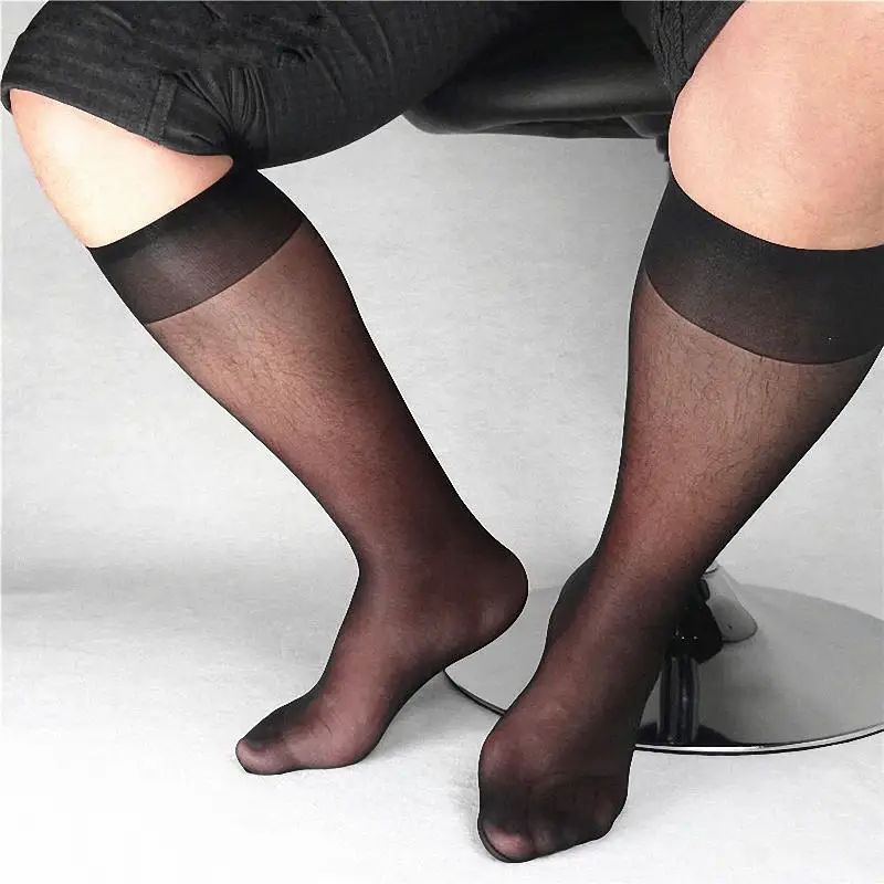 12 шт. = 6 пар черные нейлоновые гольфы|Мужские носки| |