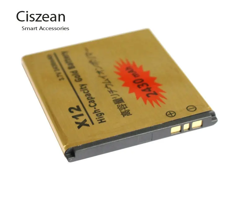 1x2430 mAh BA750 Золотой сменный литий ионный аккумулятор для Arc s X12 LT15i LT15a LT18i Batterie Bateria
