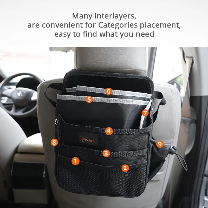Partol Сумка Автокресло пилот организовать хранение сумка 10 карманов путешествия