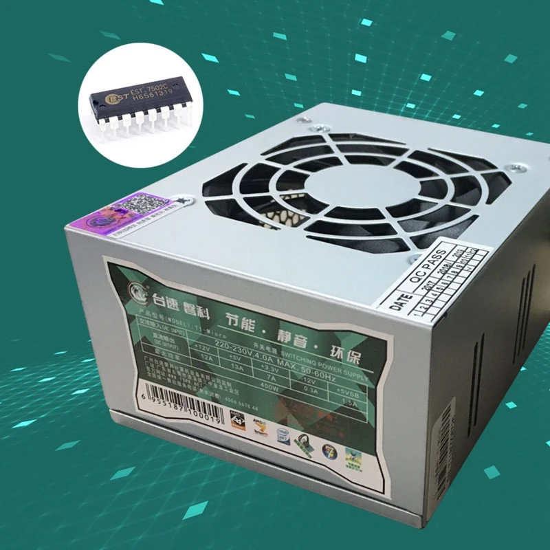 Макс 450W Питание компьютера ПК процессор 12V 20 + 4Pin 80 мм бесшумный вентилятор Atx РС Pcie
