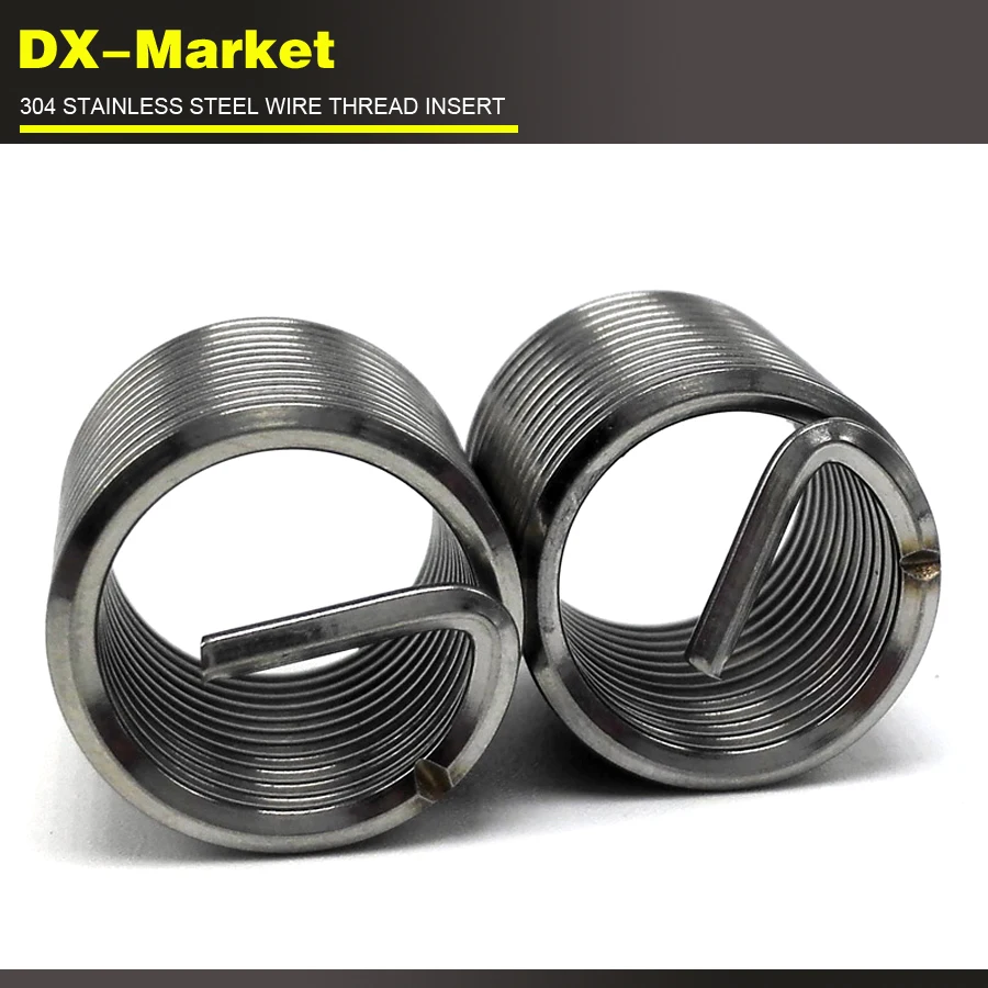 5/16-24UNF x2D 100шт. Нержавеющие стальные вставки с резьбой 5/16 UNF SUS304 для ремонта проводов.