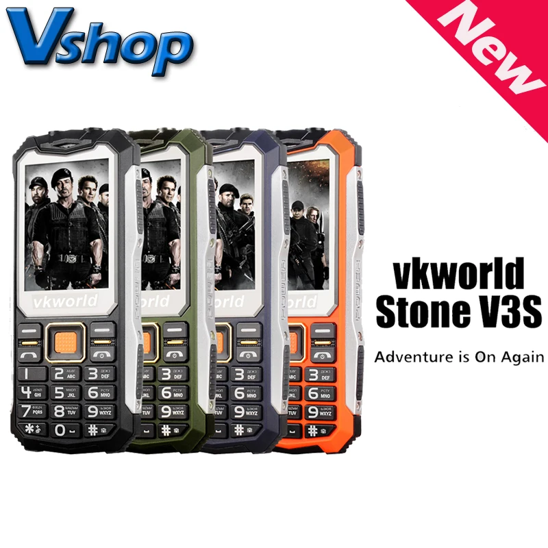 Русская Клавиатура VKWorld Камень V3S 2.4 дюймов Водонепроницаемый Dropproof Пыле