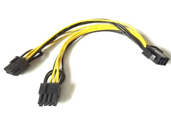 6-контактный molex PCI Express 2 x PCIe 8 (6 + 2) контактный материнская плата Графика видео