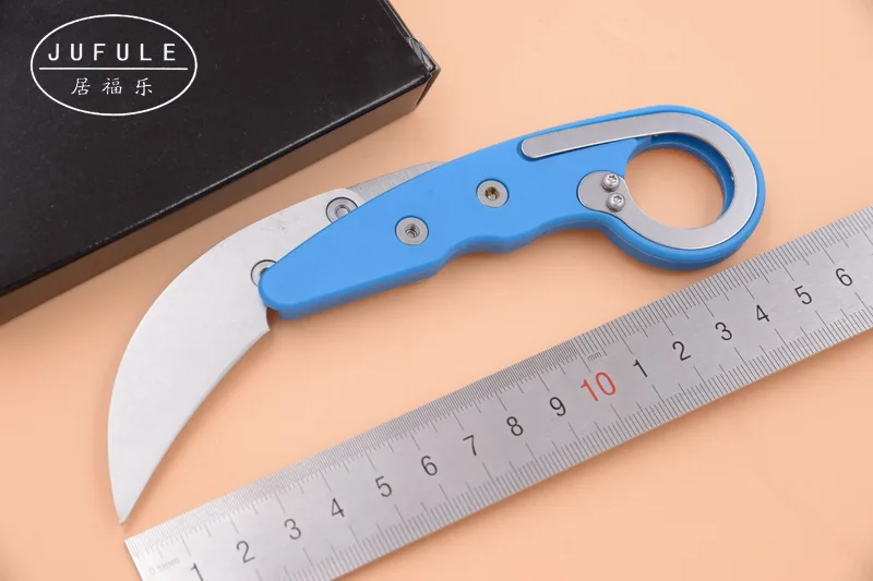 JUFULE Caswell Morphing Karambit нейлоновая ручка из стекловолокна D2 Лезвие Открытый тактический лагерь Охота EDC инструмент складной кухонный нож