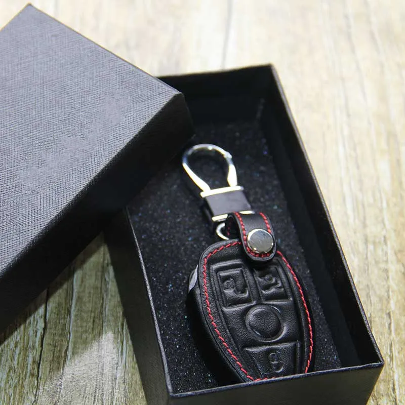 

Leather Key Holder Case Rings For Mercedes W124 W210 W210 W211 Amg W204 C E S Cls Clk Cla Slk Ml Classe For Mercedes Keychain