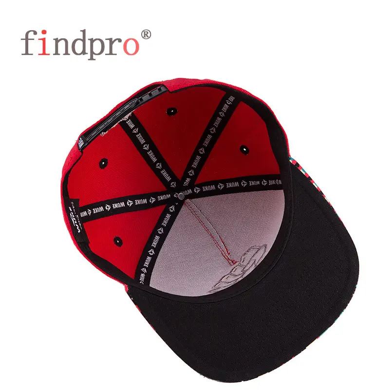 Бренд Findpro кепка красная черная snapback для мужчин и женщин взрослых спортивные