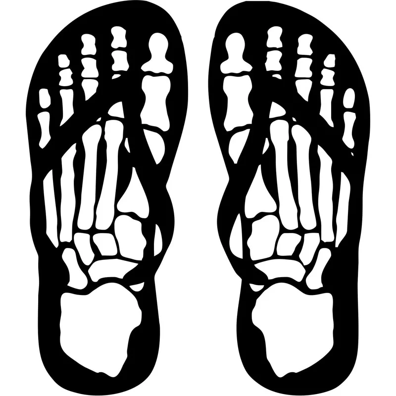 Пара шлепанцев 5 8 см * 14 2 с черепами наклейки на ножки мотоцикла