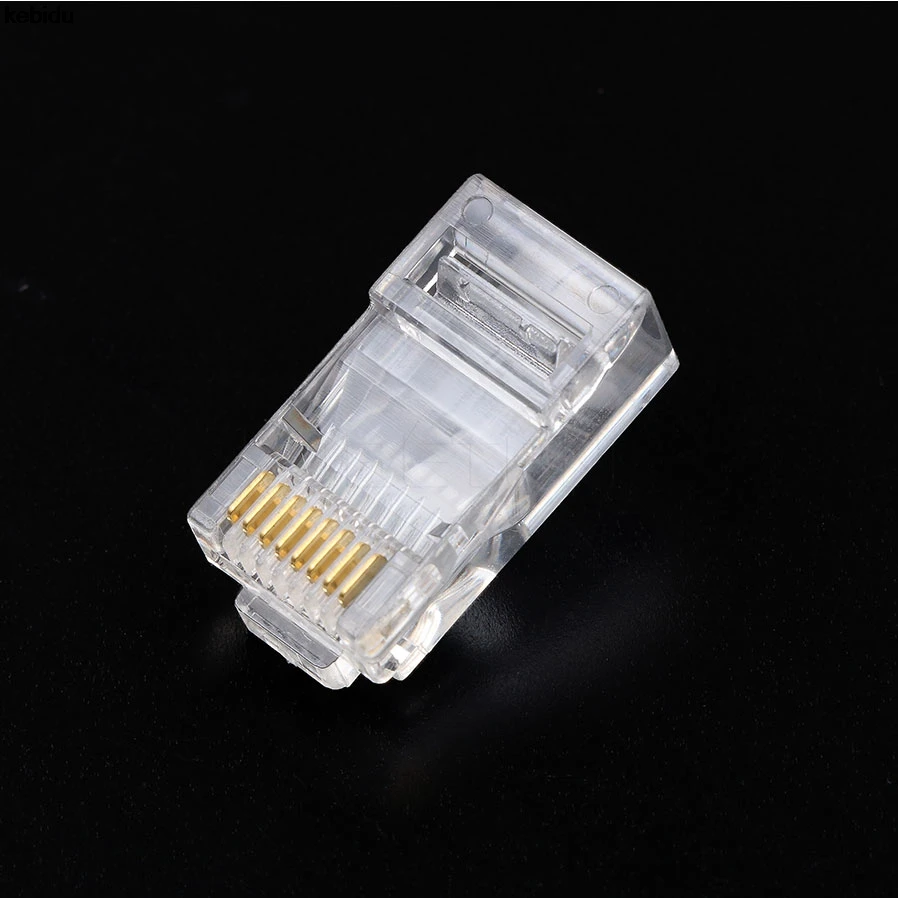Kebidu 20 шт. RJ45 RJ-45 модульный разъем CAT5 Модульный сетевой для UTP Cat5 Cat5e Cat6 кабель