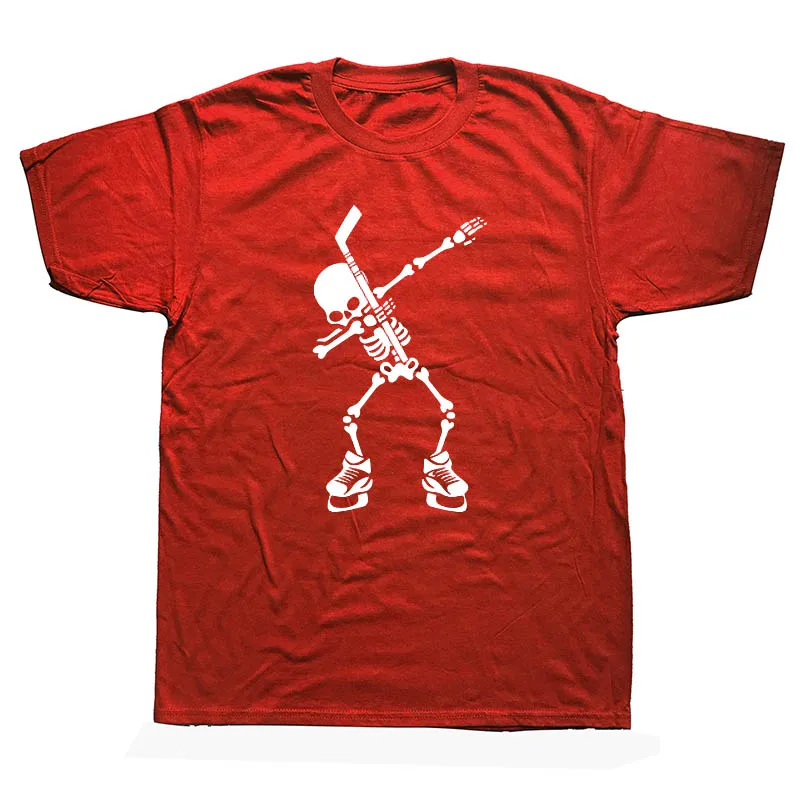 Hockeyer Skeleton Dab Dance футболка для Хэллоуина новая футболка Мужская модная футболка Модная хлопковая футболка размера плюс