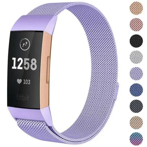 EastVita для Fitbit Charge 3 Замена ремешка Миланская лента из нержавеющей стали Магнит r60