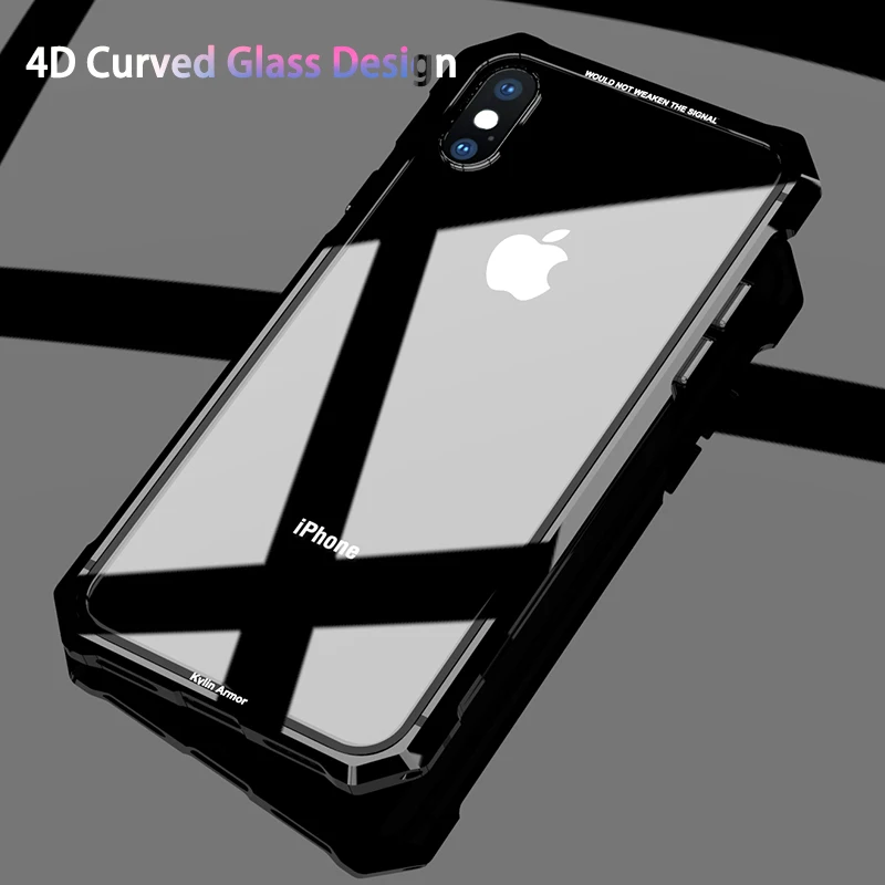 Для iPhone X 7 8 Plus чехол для 11 Pro Max черный защитный бампер самолета металлический винт