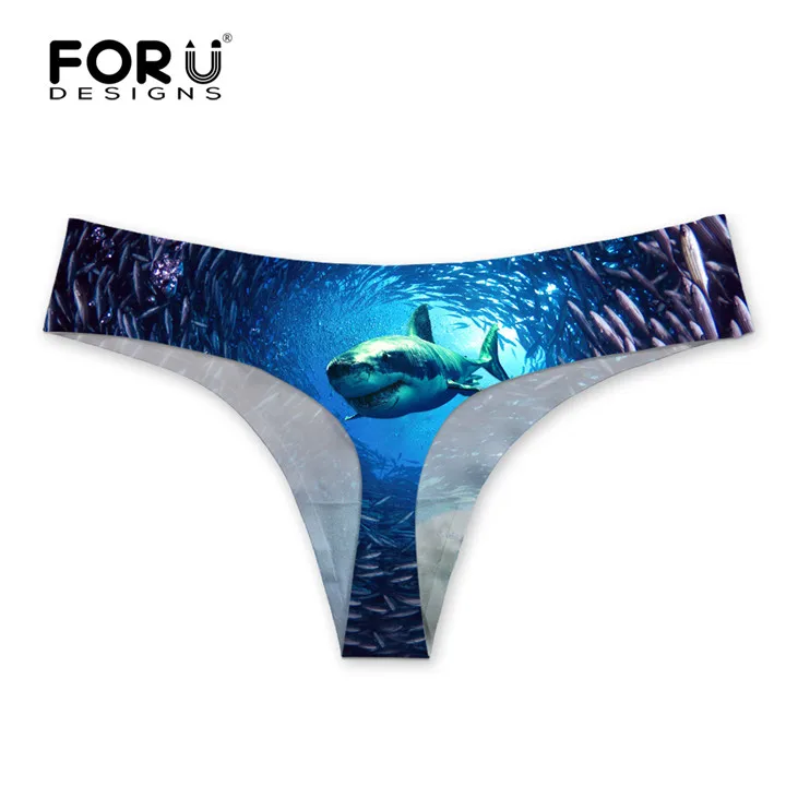 FORUDESIGNS стринги сексуальные женские стринги бразильские бикини милая голова кошки печать плавки с низкой талией Нижнее белье - Цвет: C0304AY