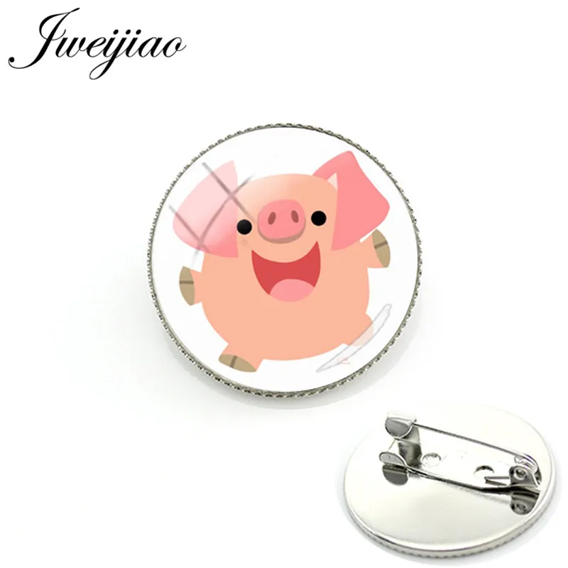 JWEIJIAO Милые Броши для фотосъемки с изображением счастливой свинки булавки