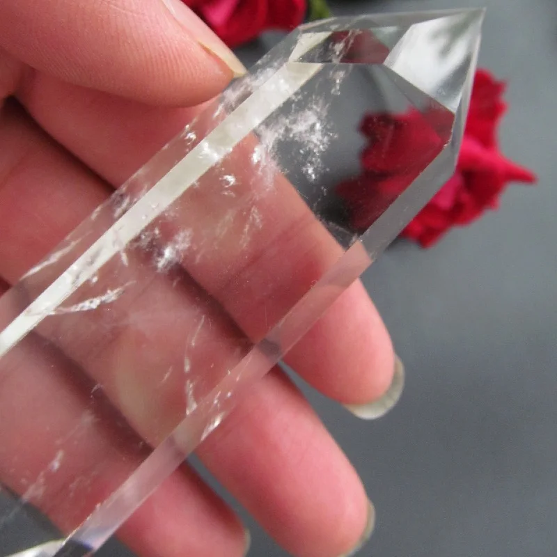 76 г 95 мм прозрачный натуральный кварцевый кристалл точка одноконечная