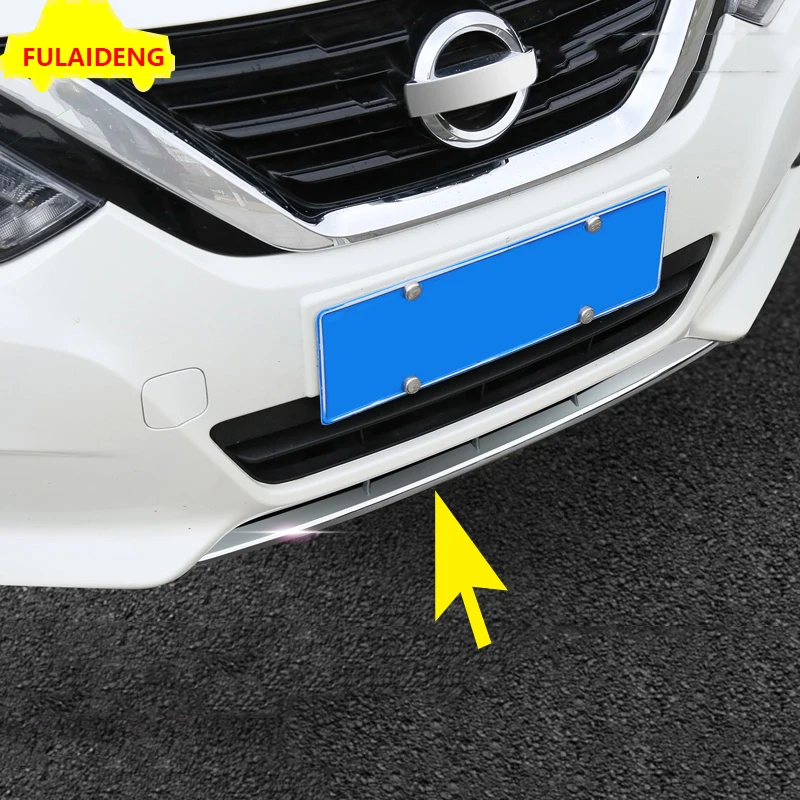 1 шт. для Nissan Altima Teana 2016 2017 передняя нижняя полоса бампера защитная накладка