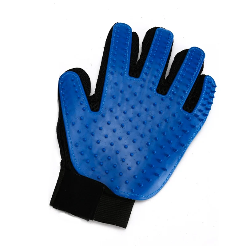 Left Hand Blue Перчатка для ухода за домашними животными, щетка для кошек, гребень для кошек, щетка для ухода за домашними животными - Цвет: Left Hand Blue