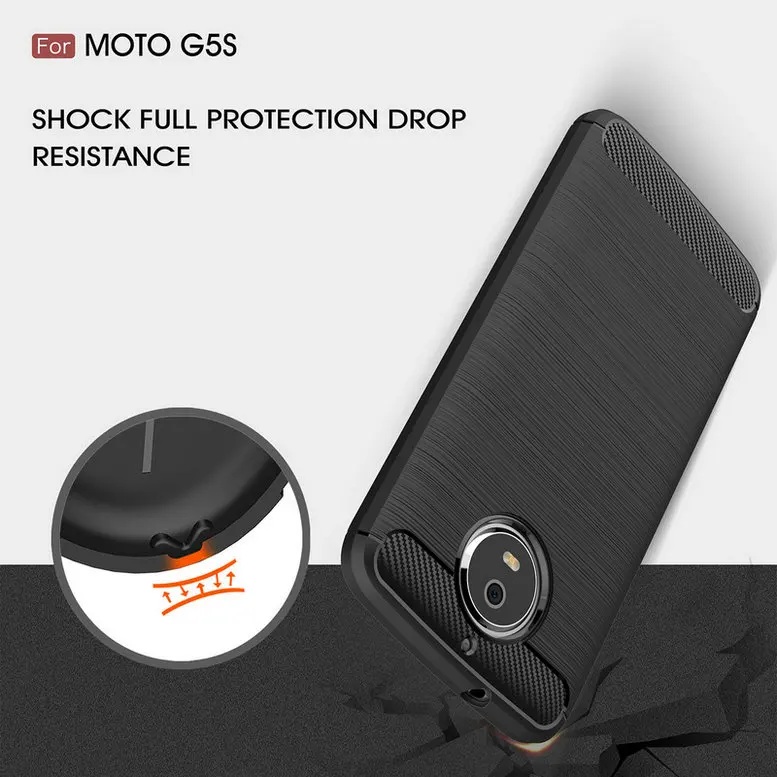 Противоударный кожаный чехол для Motorola Moto G5S XT1793 XT1794 Plus задняя крышка телефона
