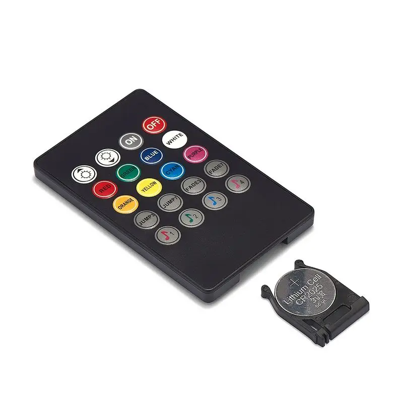 100pcs DC 12V 24V 20key LED RGB Music Controller Sound Sensor With IR Remote Control For SMD 5050 Rigid Strip Lights | Лампы и