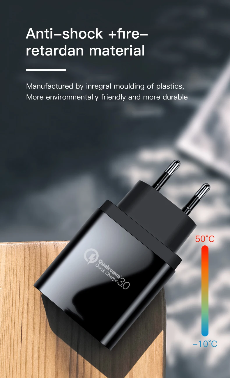 IONCT USB зарядное устройство Быстрая зарядка 3,0 для iPhone iPad Универсальное быстрое зарядное устройство для huawei Xiaomi samsung usb-разъем, зарядное устройство для телефона