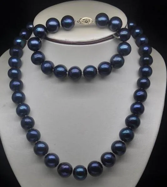 fine jewelry gorgeous Miss charm Jew.71 Huge Round 11-12MM AAA Black pearl925silive Clasp | Украшения и аксессуары