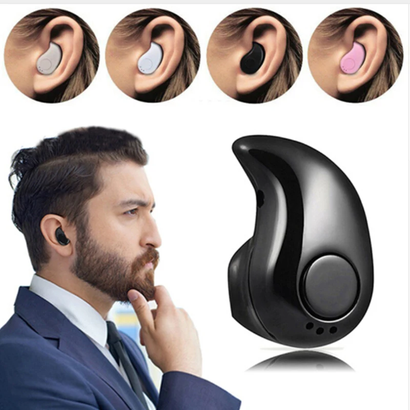 Мини бизнес беспроводные Bluetooth наушники в ухо спортивные с микрофоном Handsfree