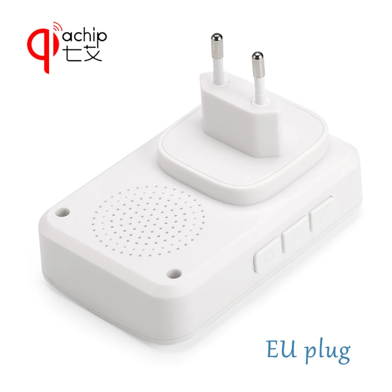 Self-powered Wireless Doorbells EU Plug No battery Waterproof 38 Musical Tones 150m Range remote control Smart Electronics | Электроника