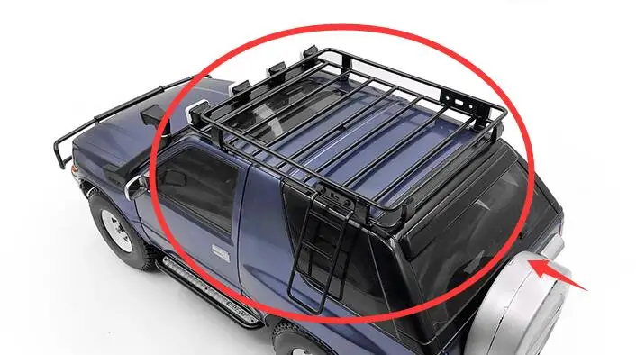 CChand металлическая багажная стойка и лестница для масштаба 1/10 Tamiya CC01 ISUZU MU 4x4