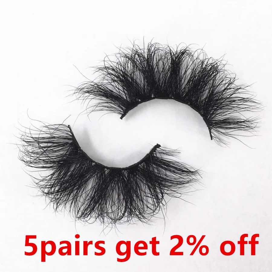 25mm False Eyelashes 3D Mink For Beauty Long Thick Lashes Natural Fake Reusable Volumn | Красота и здоровье