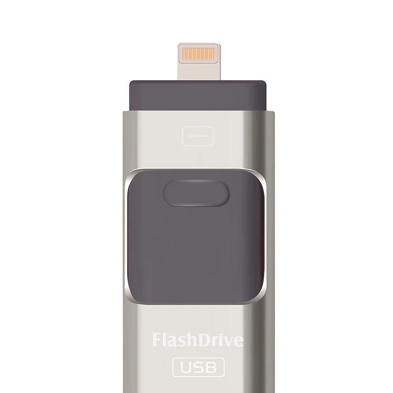 3in1 128 ГБ 64 32 16 8 Металла Подарок Флэш-Накопитель USB OTG HD Flash Disk для iPhone iPad iPod и Android Phone